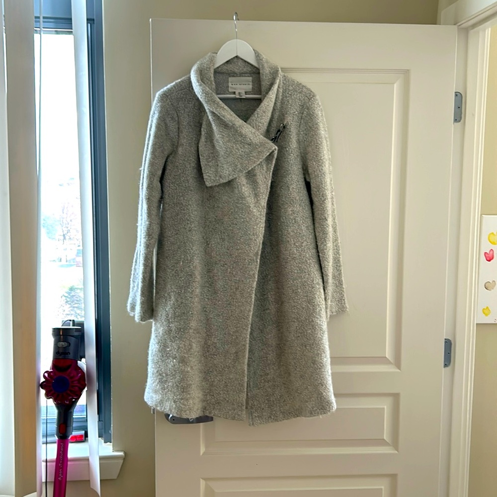 Beautiful long jacket/light coat Max Studio Grey L